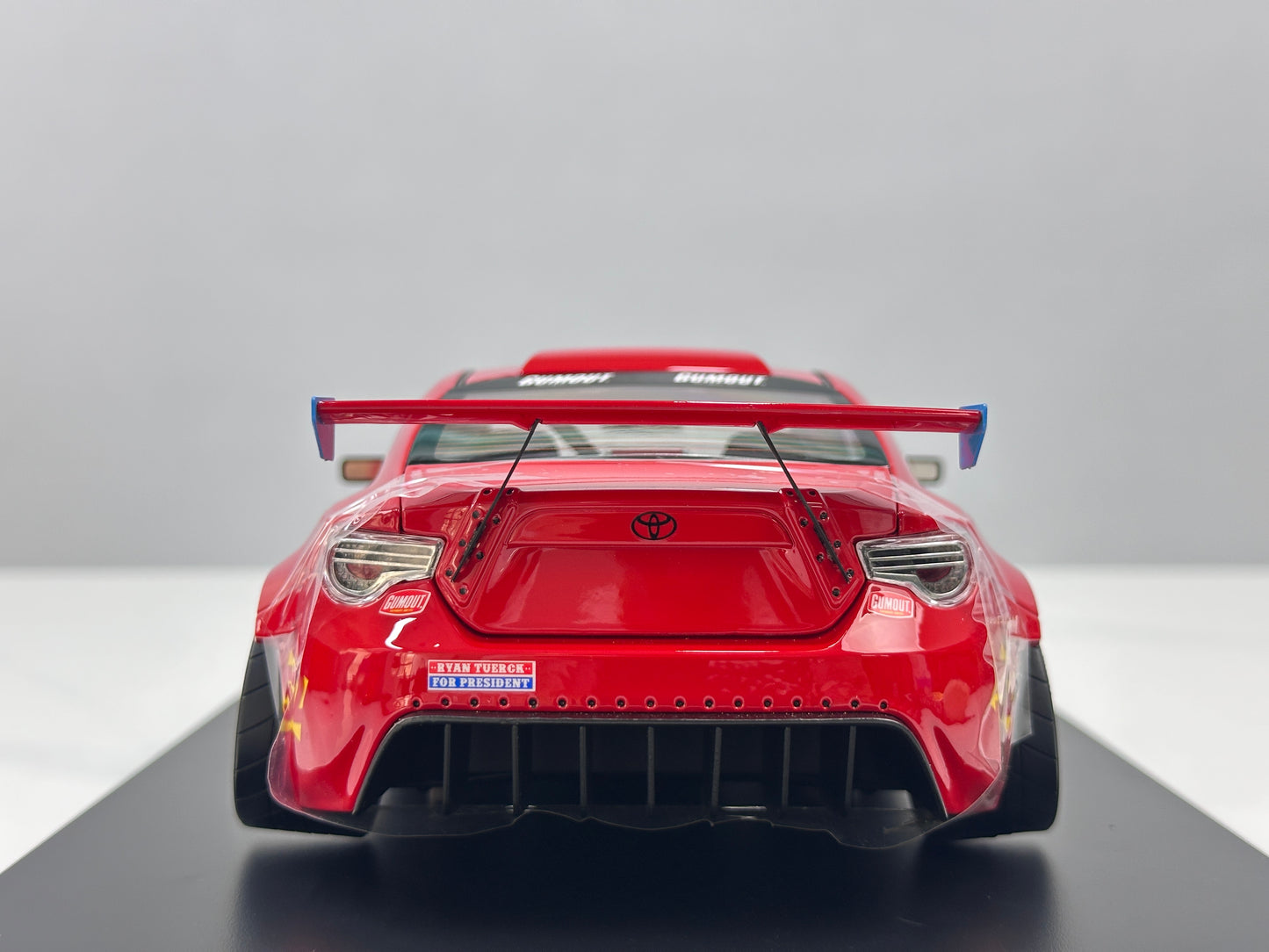 1/18 Ferrari 458 V8-swapped 86 (Red) – Factory Model 001