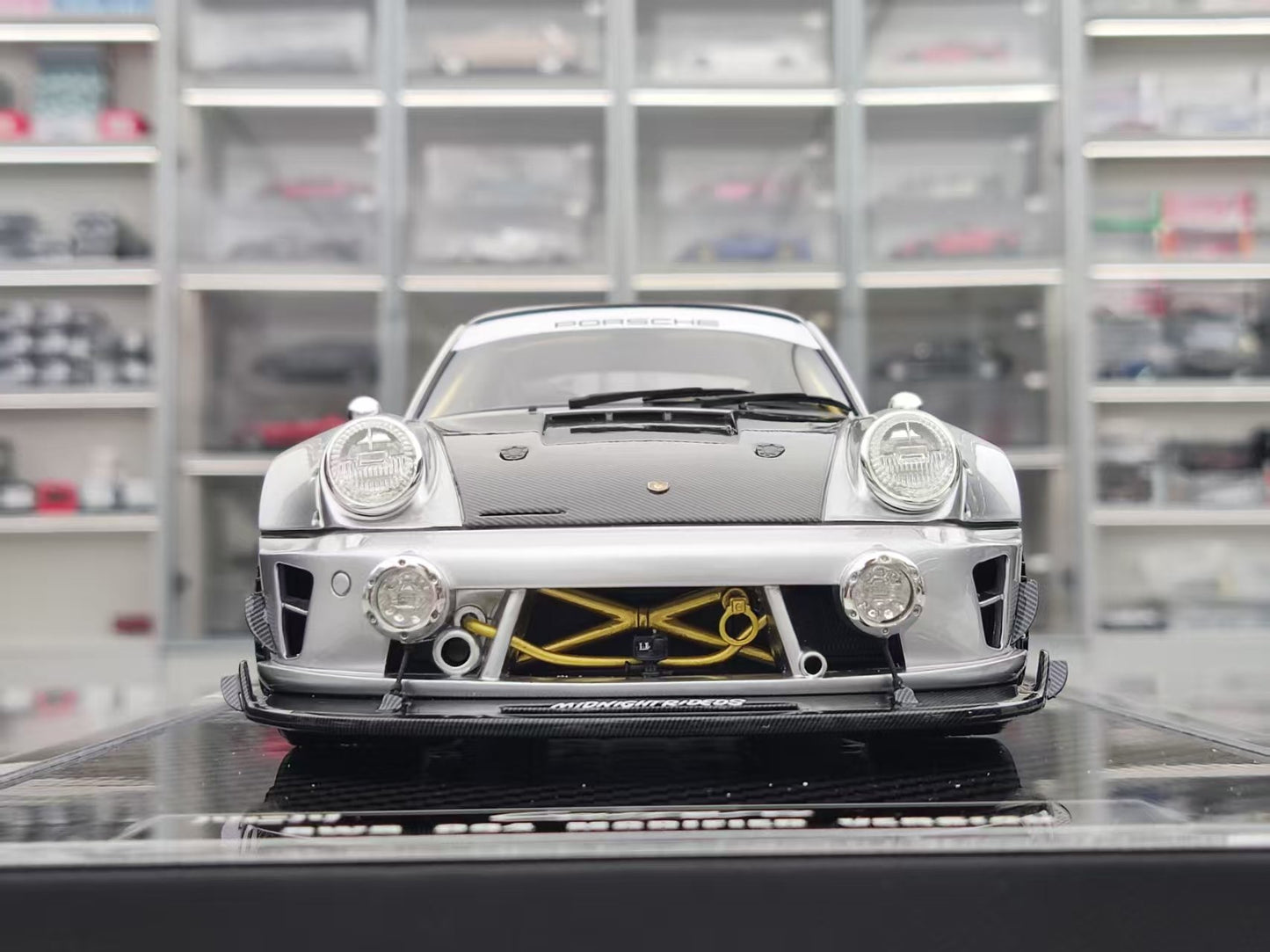 MCM 1/18 Porsche RWB 964 heavily modified GT Silver limited edition car model MCM020