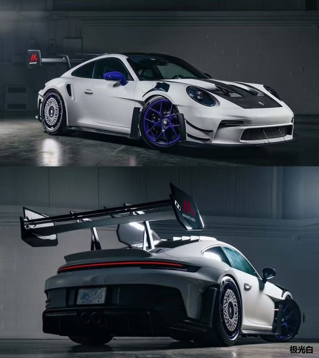 VIP 1/18 Porsche 911 GT3RS - Manthey Racing modified resin model.