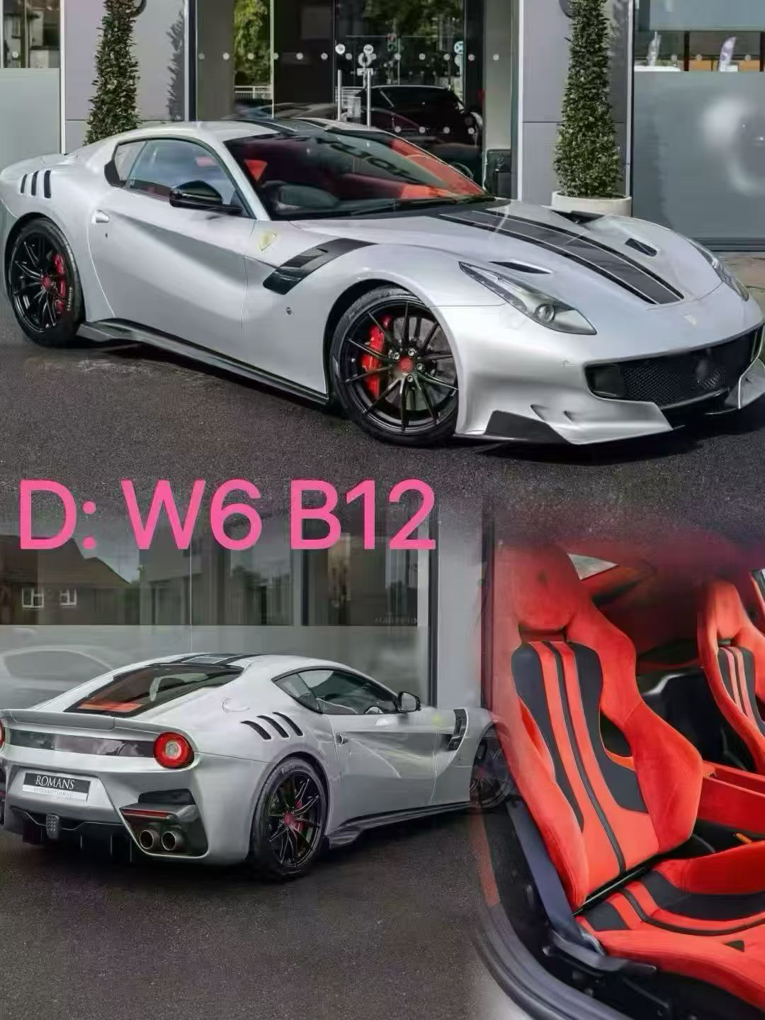 Dino Model 1/18 Ferrari F12 TDF Resin Fully Open Limited Edition Model Car