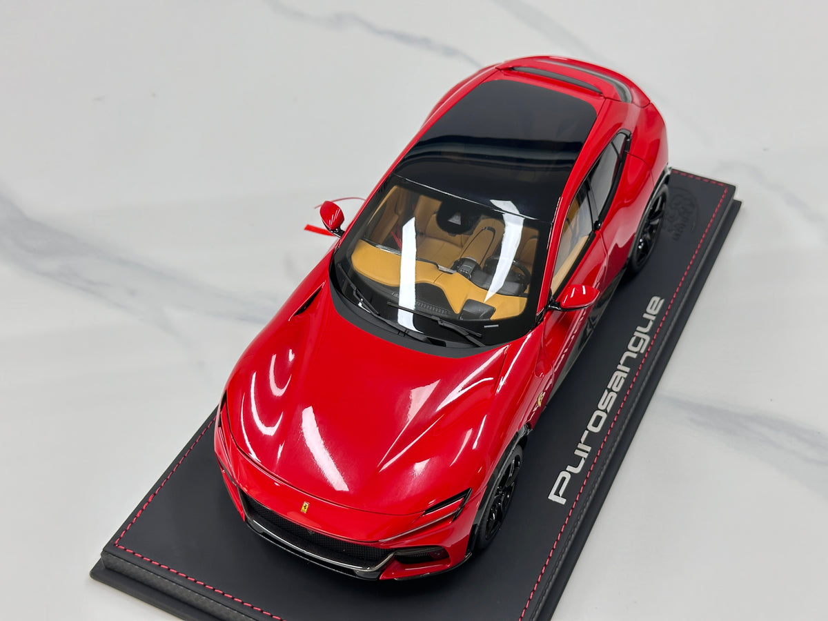 BBR 1/18 Ferrari Purosangue (Panoramic Roof Version) – Die-cast, Fully Opening – Standard Red (HE180053B)