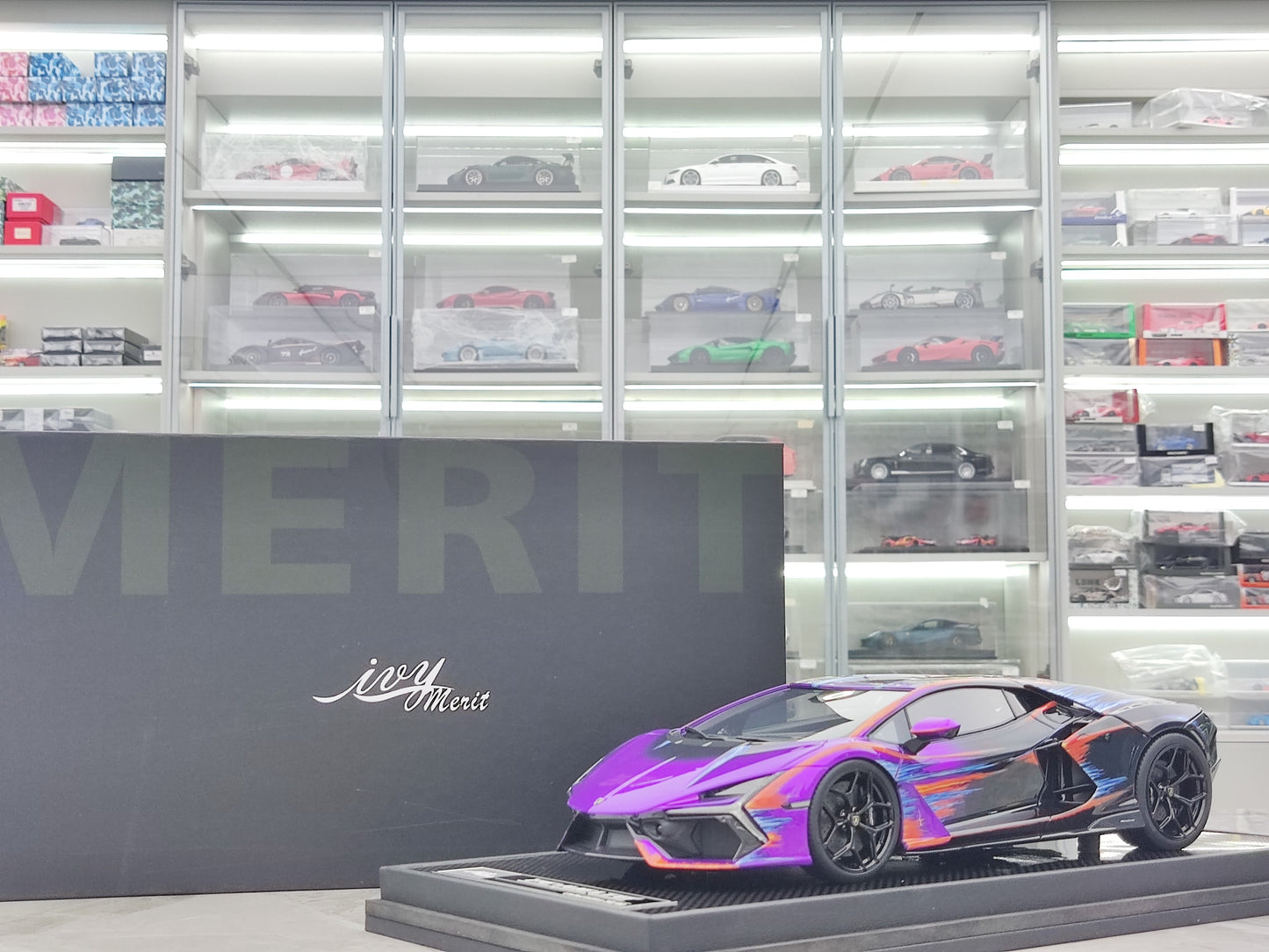 IVY 1/18 Lamborghini Revuelto Opera Unica 60th Anniversary Purple IVY232