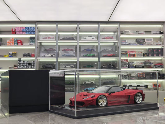 ARES MODEL 1/18 Ferrari LB 458 GT Matte Transparent Red Model Car ARES008