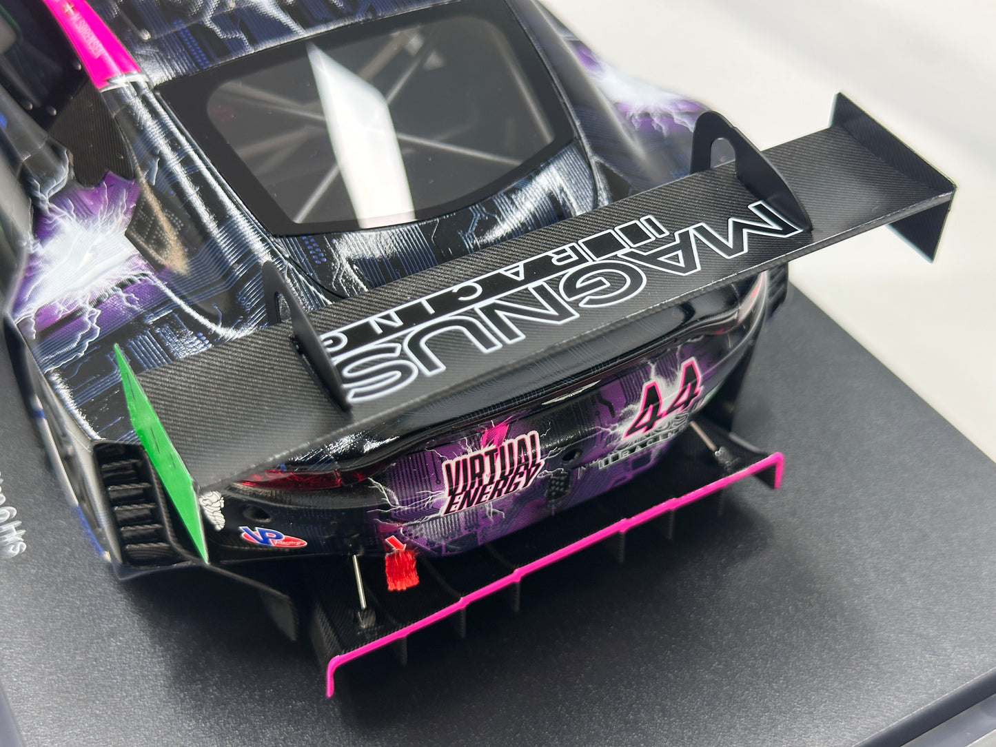 Topspeed 1/18 Aston Martin Vantage GT3 Evo #44 Magnus Racing Black/Purple Livery TS0690