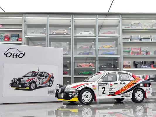 OTTO 1/18 Mitsubishi CARISMA GT GR.A R.BURNSRAC RALLY 1997 White paint OT1192