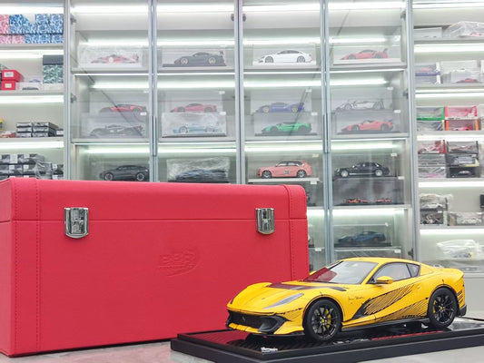 BBR 1/18 Ferrari 812 Corpetizione Yellow Suitcase Edition P18207ARTCH1