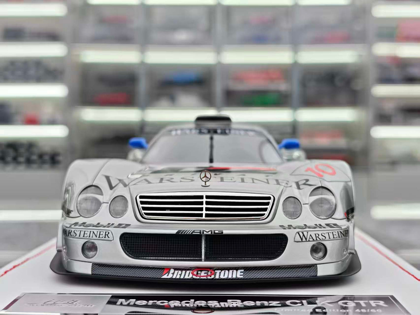 IVY 1/18 Mercedes-Benz CLK GTR Silver #10 IVY235