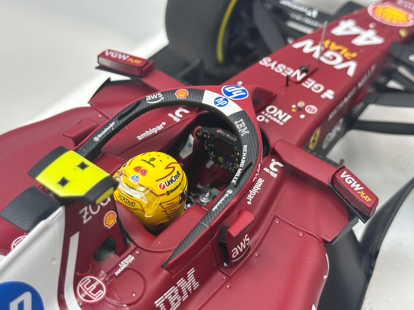 BBR 1/18 Ferrari Hamilton Monaco GP 2025 Red P18267C44