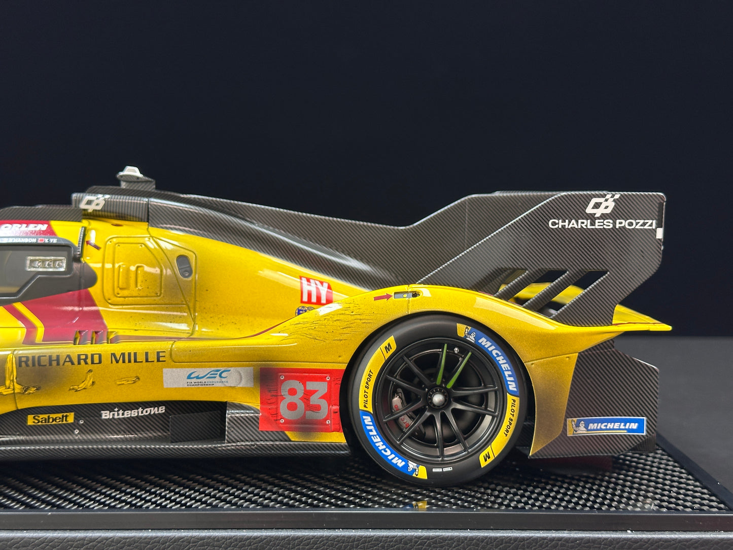BBR 1/12 Ferrari 499P Le Mans 2025 - Ye Yifei's championship sprint in dirty form - Le Mans #83 - BBR1228Cdirty
