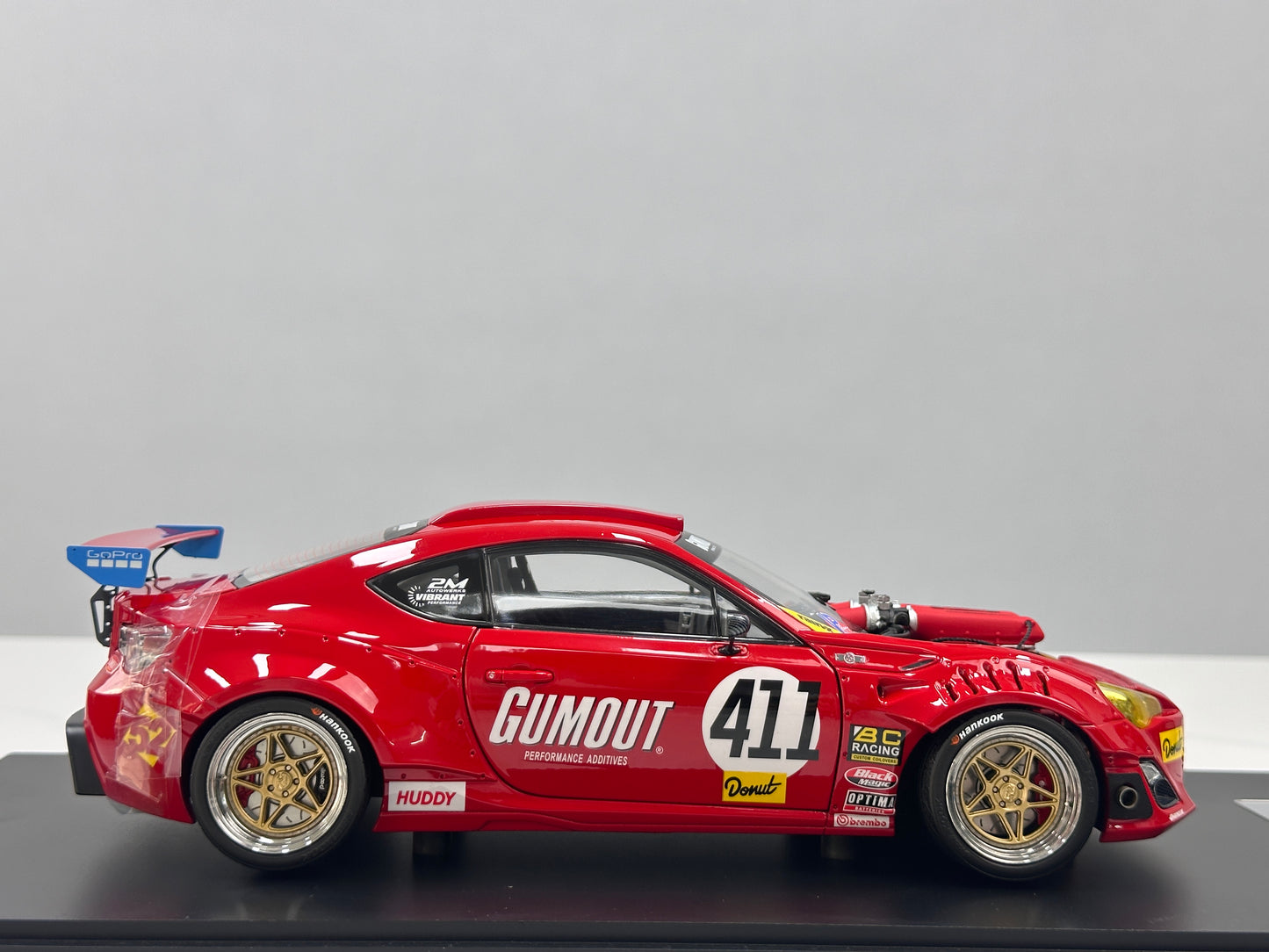 1/18 Ferrari 458 V8-swapped 86 (Red) – Factory Model 001