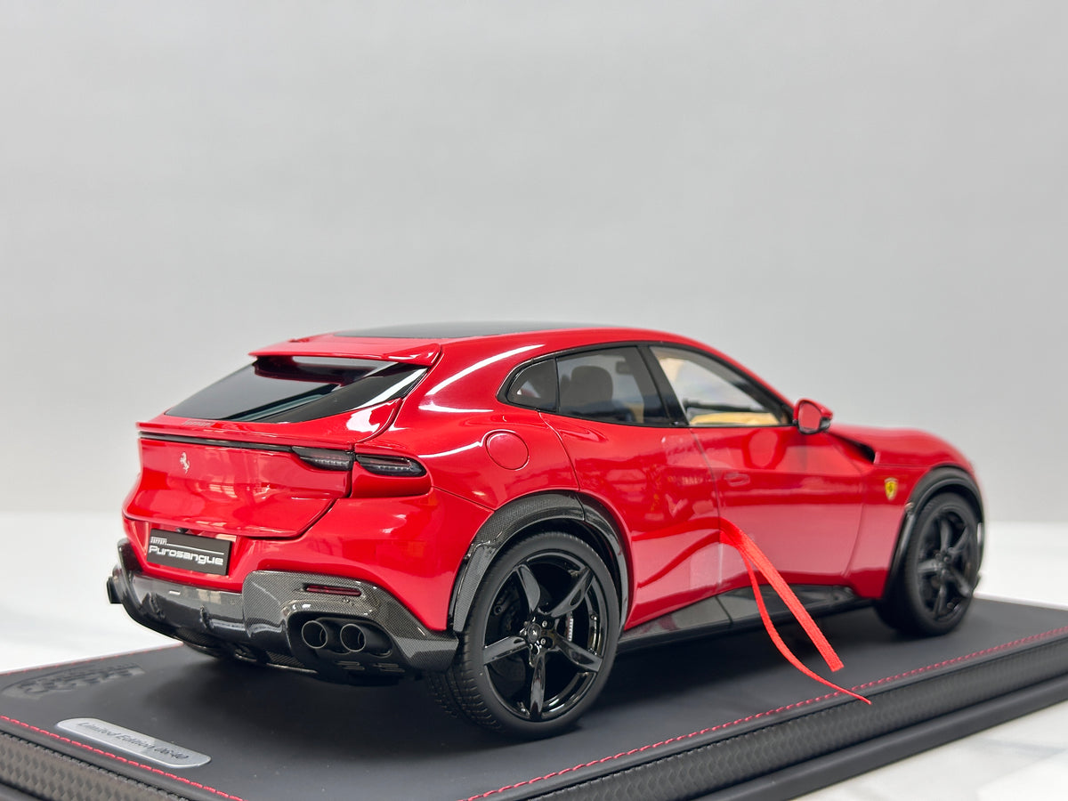 BBR 1/18 Ferrari Purosangue (Panoramic Roof Version) – Die-cast, Fully Opening – Standard Red (HE180053B)
