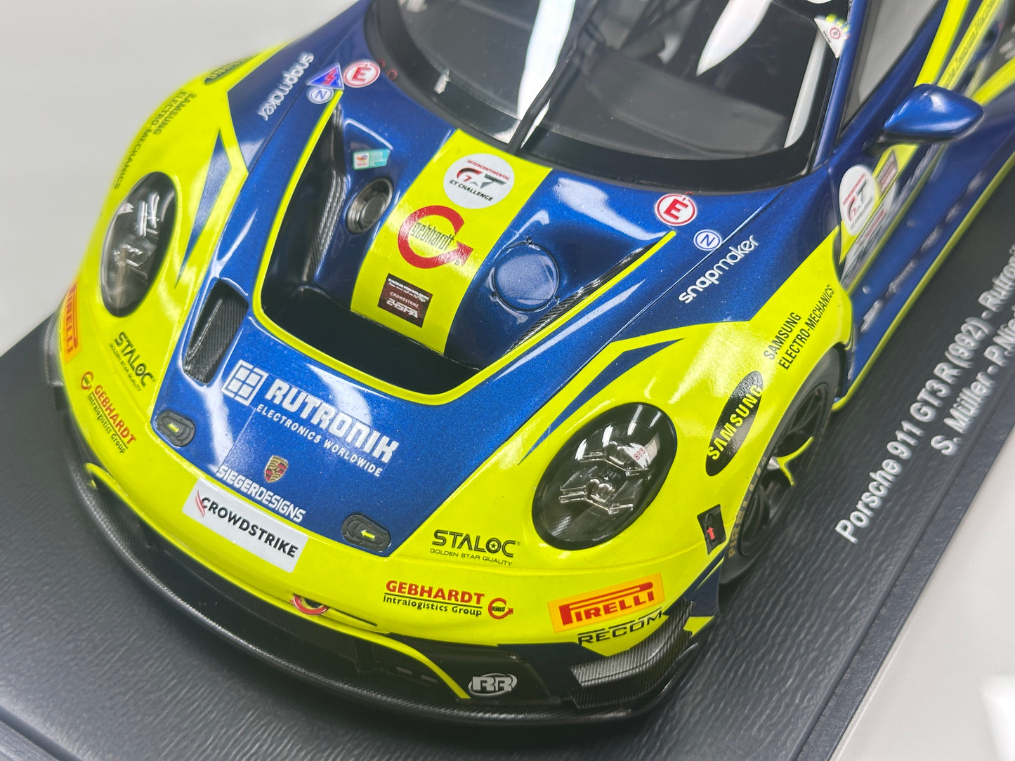 Spark 1/18 Porsche 911 (992) GT3 R, 2025 Spa-Francorchamps runner-up, green livery 18SB081