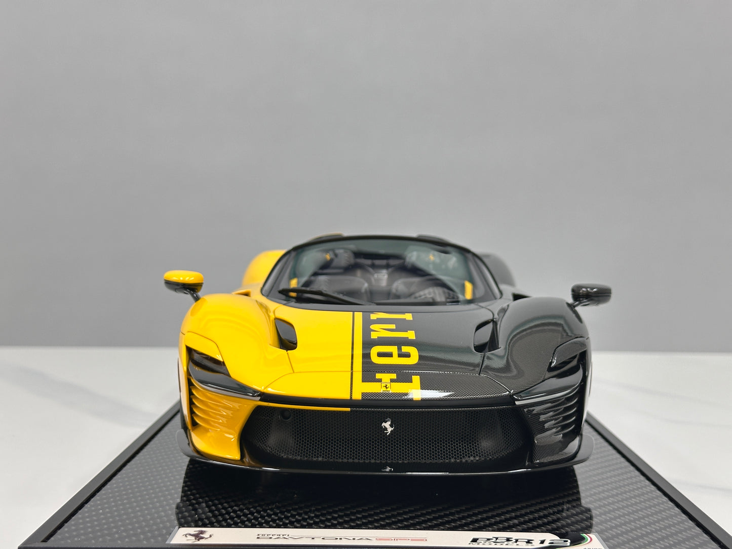 BBR 1/12 Ferrari SP3 Daytona 599+1 Spider – Modena Yellow (BBR1217O)