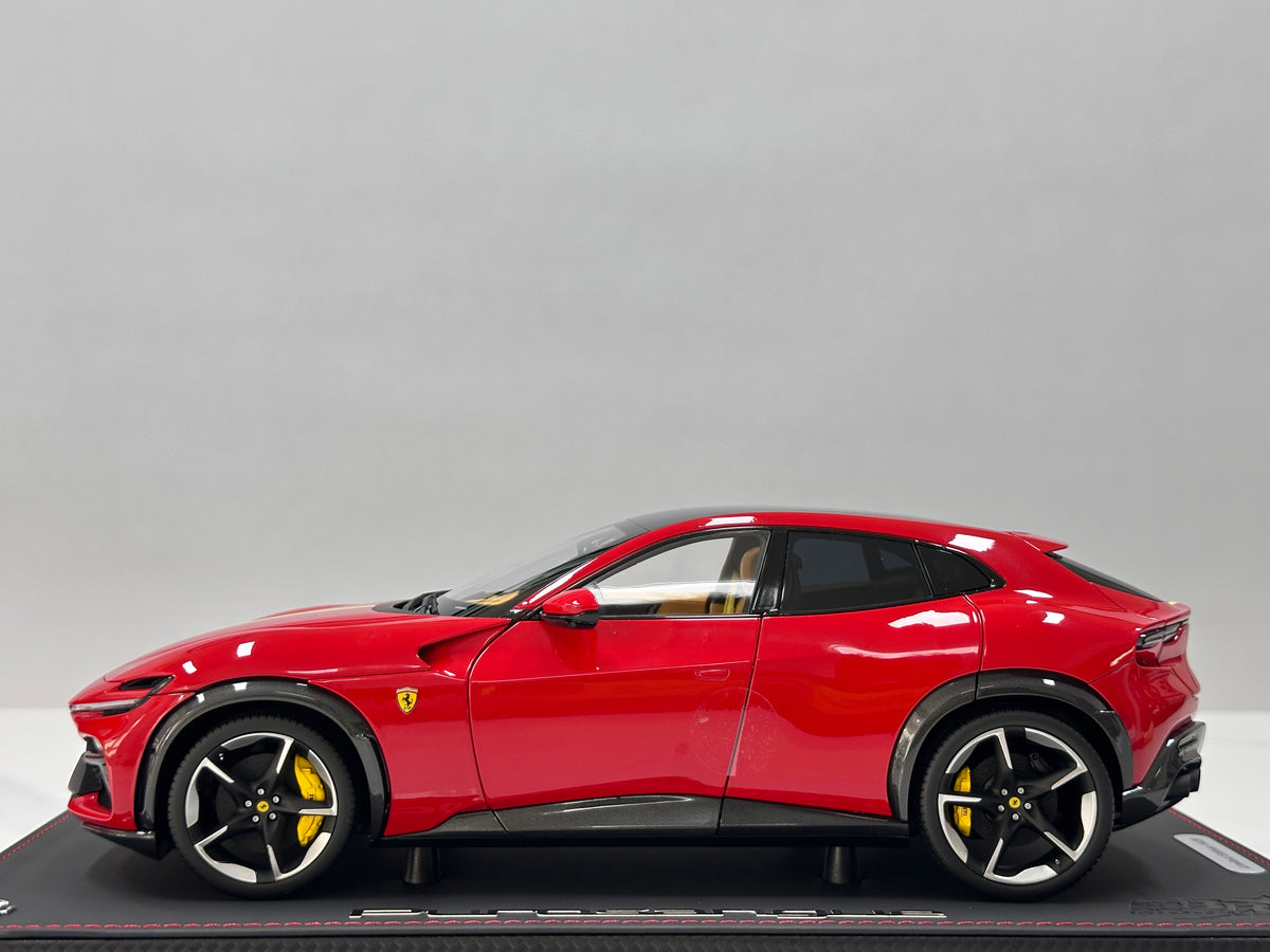 BBR 1/18 Ferrari Purosangue (Panoramic Roof Version) – Die-cast, Fully Opening – Standard Red Livery (HE180053B1DIE)