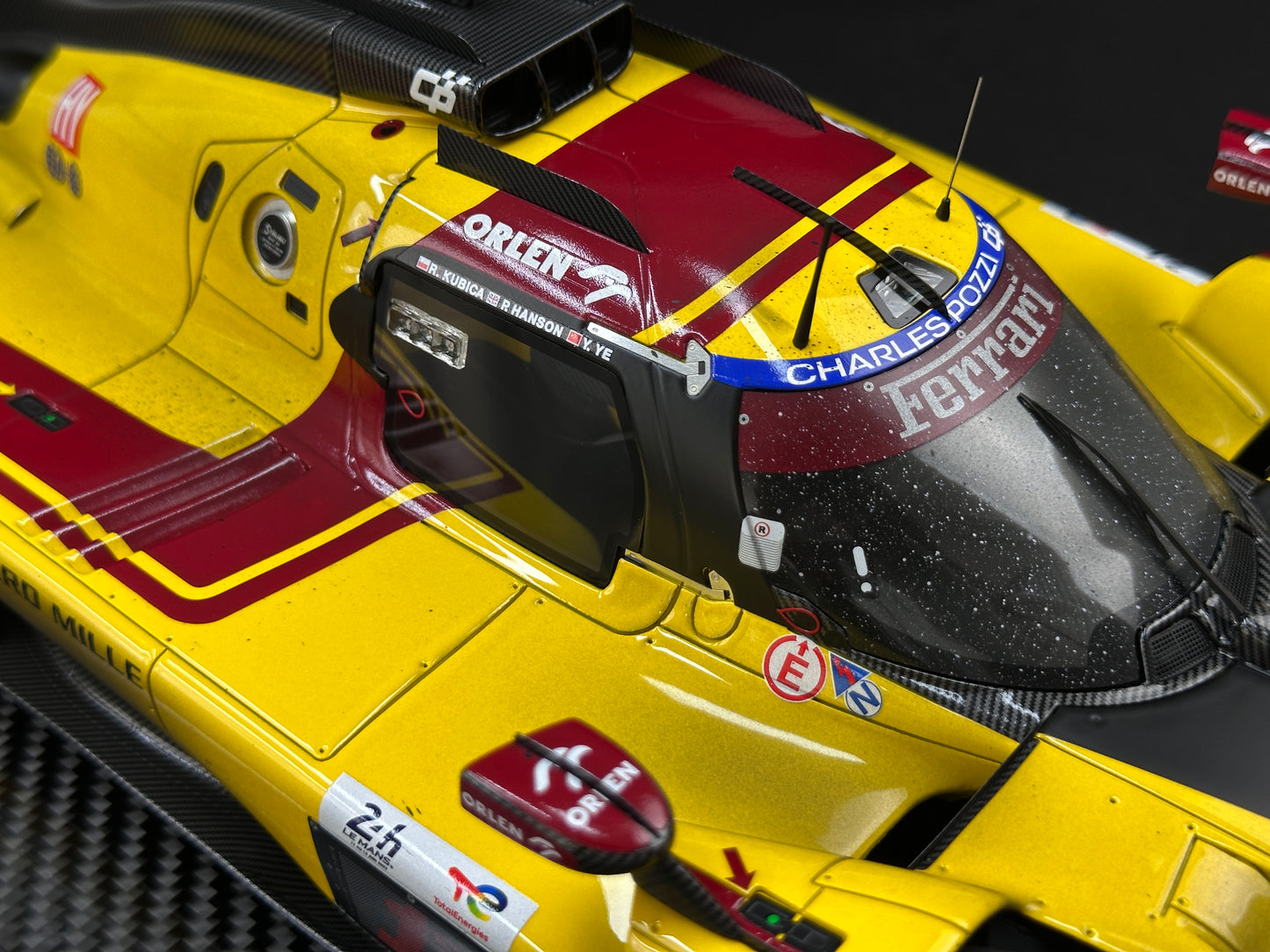 BBR 1/12 Ferrari 499P Le Mans 2025 - Ye Yifei's championship sprint in dirty form - Le Mans #83 - BBR1228Cdirty