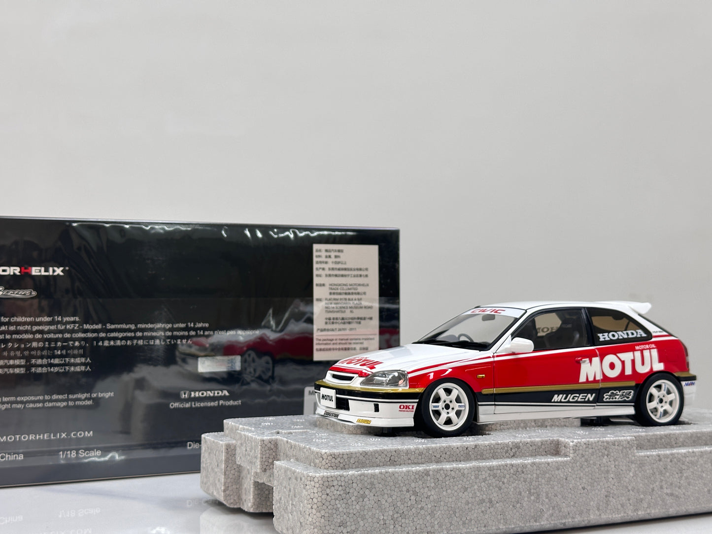 MOTORHELIX 1/18 Honda Civic Type R (EK9) Motor Decals MH359