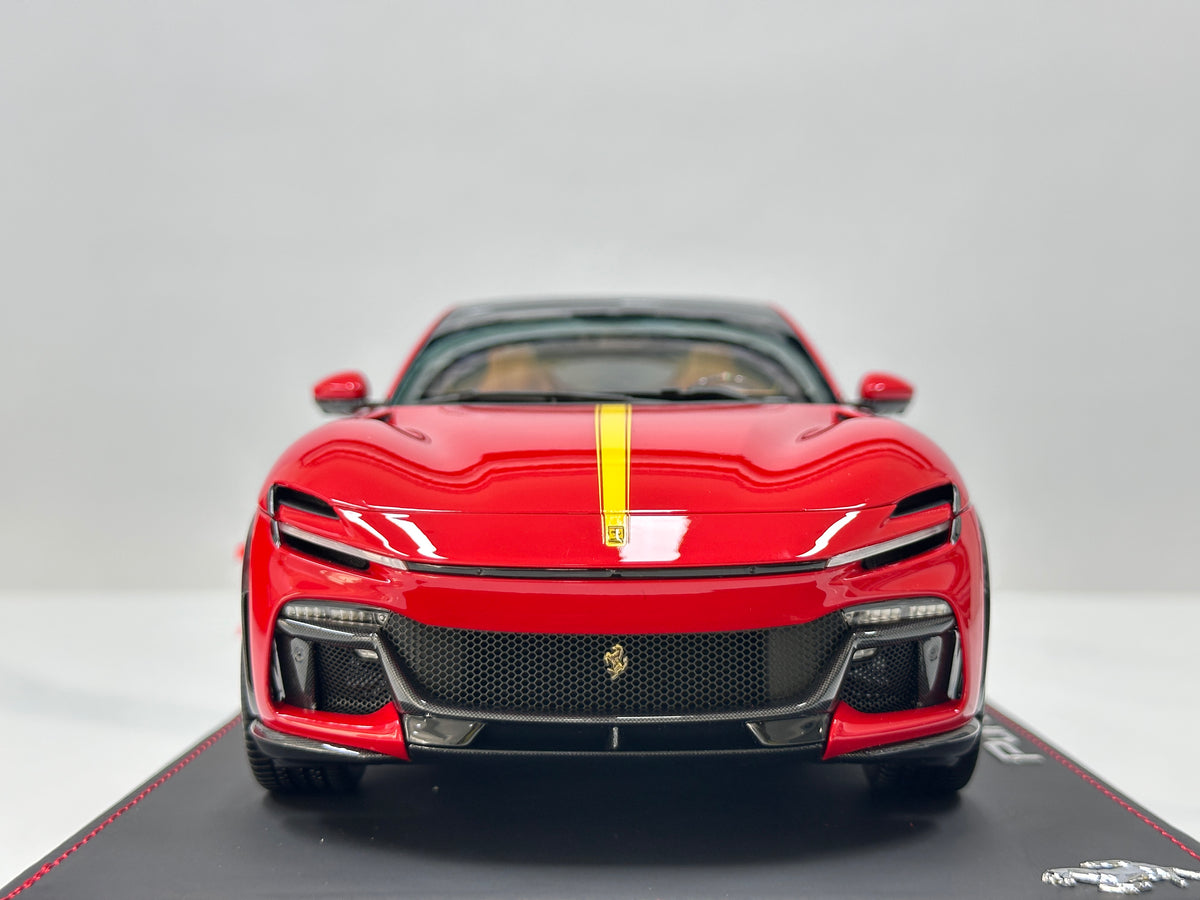 BBR 1/18 Ferrari Purosangue (Panoramic Roof Version) – Die-cast, Fully Opening – Standard Red Livery (HE180053B1DIE)