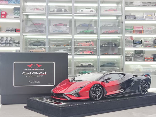 HH Model 1/18 Lamborghini Sian FKP 37 Red and Black Gradient HH495
