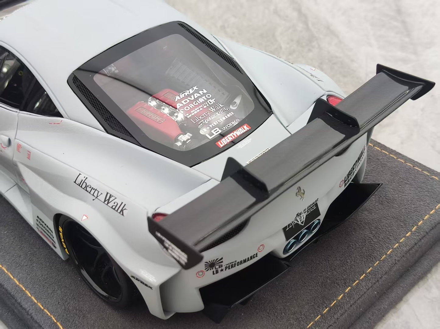 ARES MODEL 1/18 Ferrari 458 Battle Grey Model Car ARES010