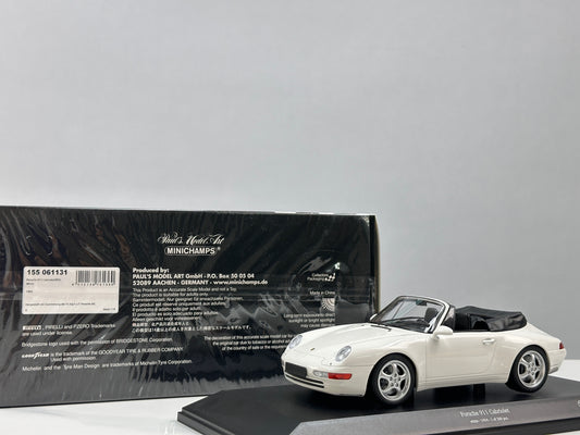 MINICHAMPS 1/18 Porsche 911 (993) Cabriolet White 155061131