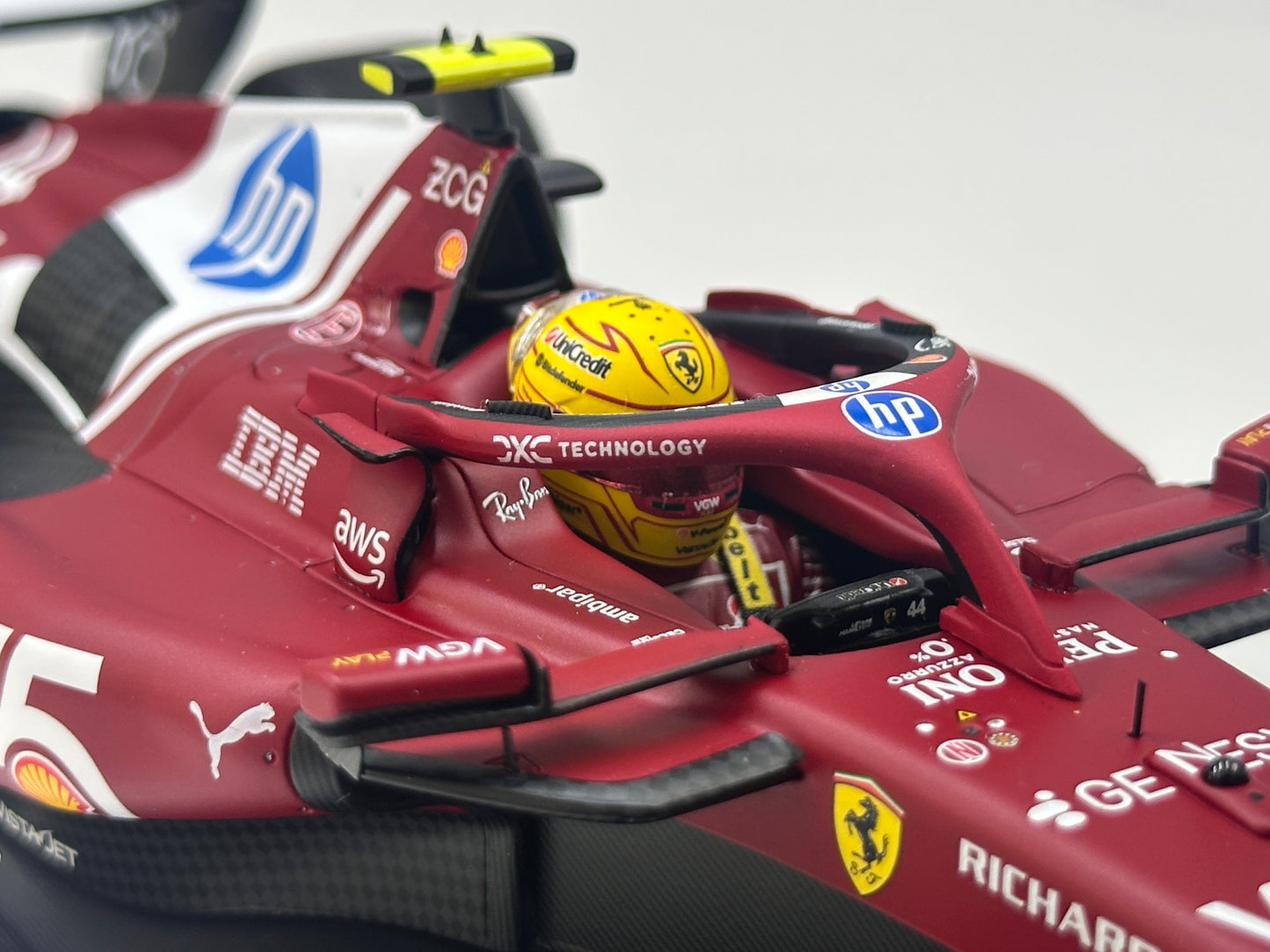 BBR 1/18 Ferrari Hamilton Monaco GP 2025 Red P18267C44