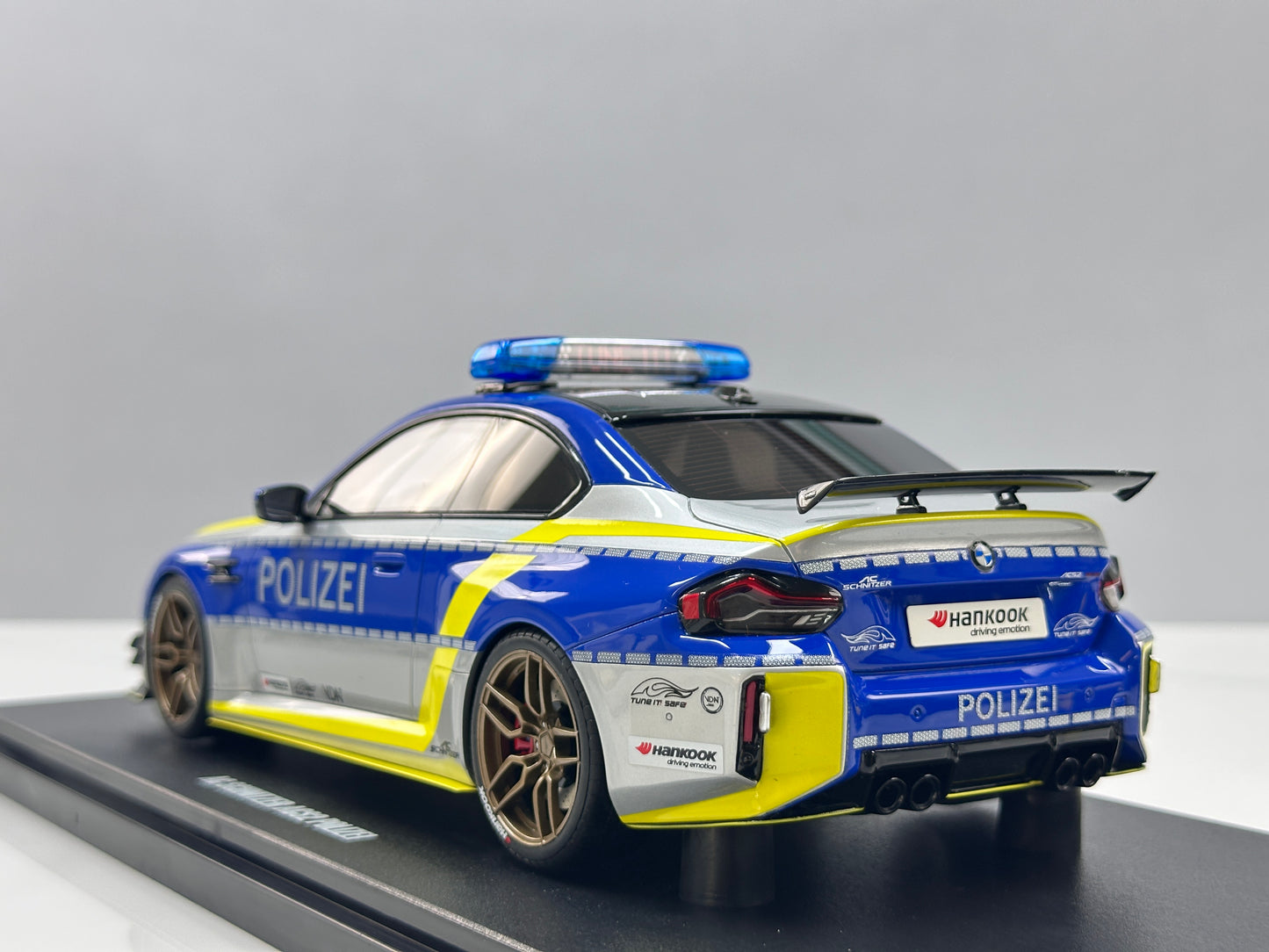 GT Spirit 1/18 BMW AC Schnitzer ACS2 Sport POLIZEI 2024 Blue Silver Livery GT573