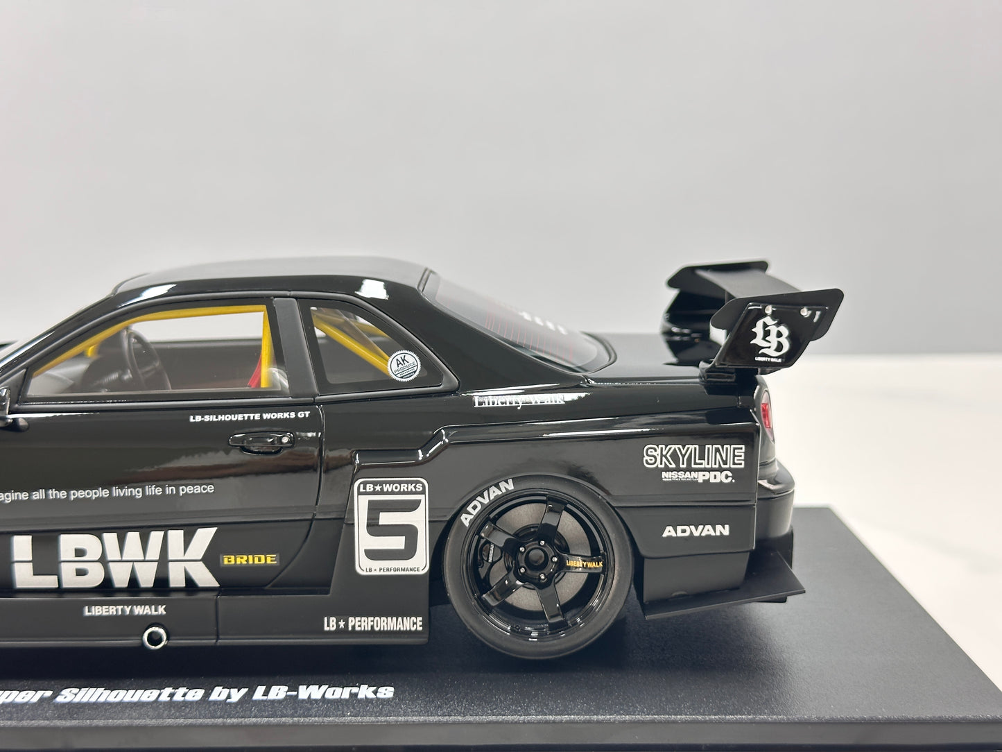 GT Spirit 1/18 Nissan Skyline GTR R34 LB - Super Silhouette Black Livery CLDC049