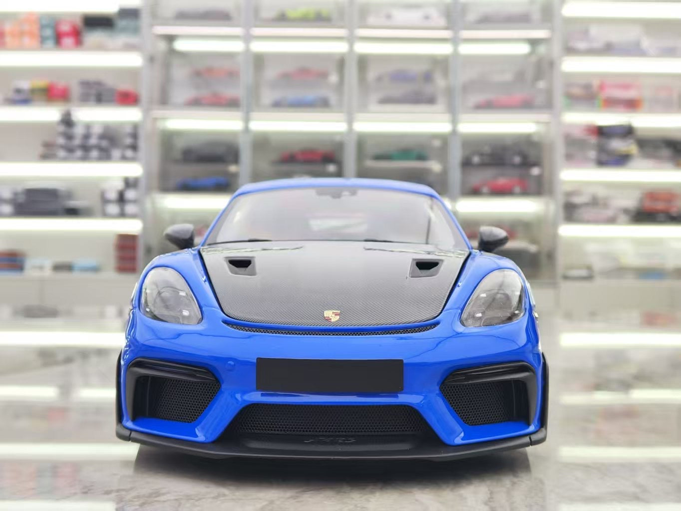 MINICHAMPS 1/18 Porsche 718 GT4RS blue alloy car model 110062121