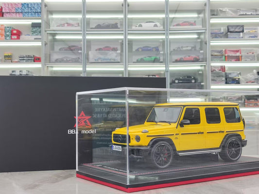 BBA MODEL 1/18 Mercedes-Benz G63 AMG Yellow Model Car BBA027