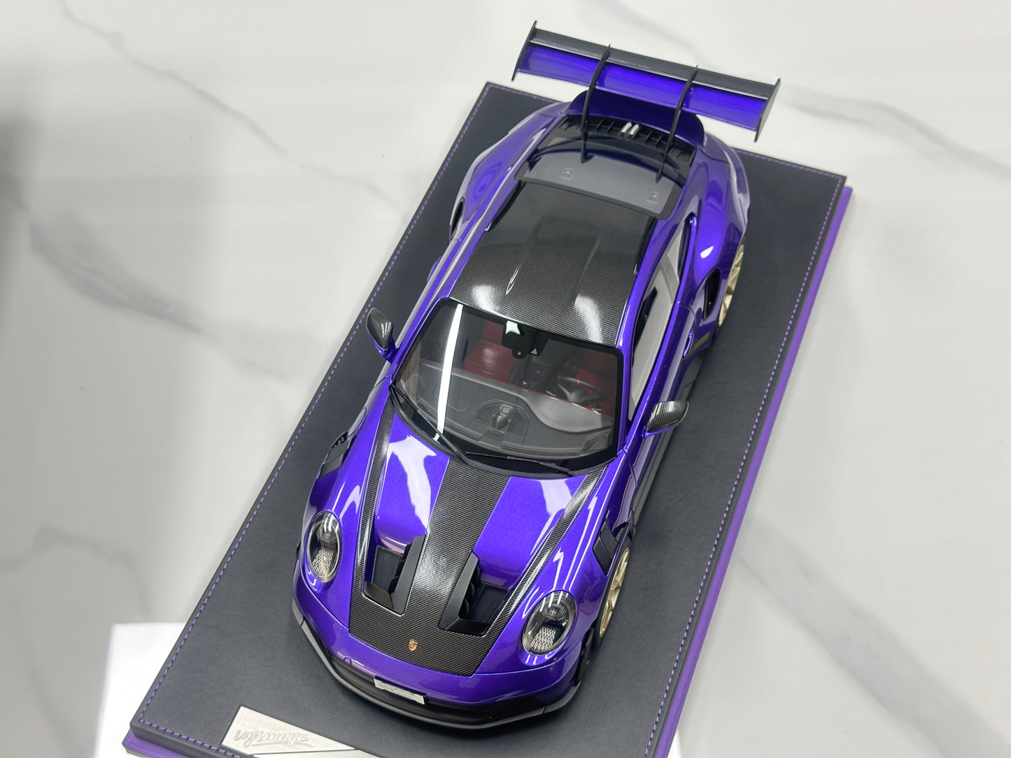 IVY 1/12 Porsche 992 GT3 RS – Purple with Gold Wheels (IVY245)
