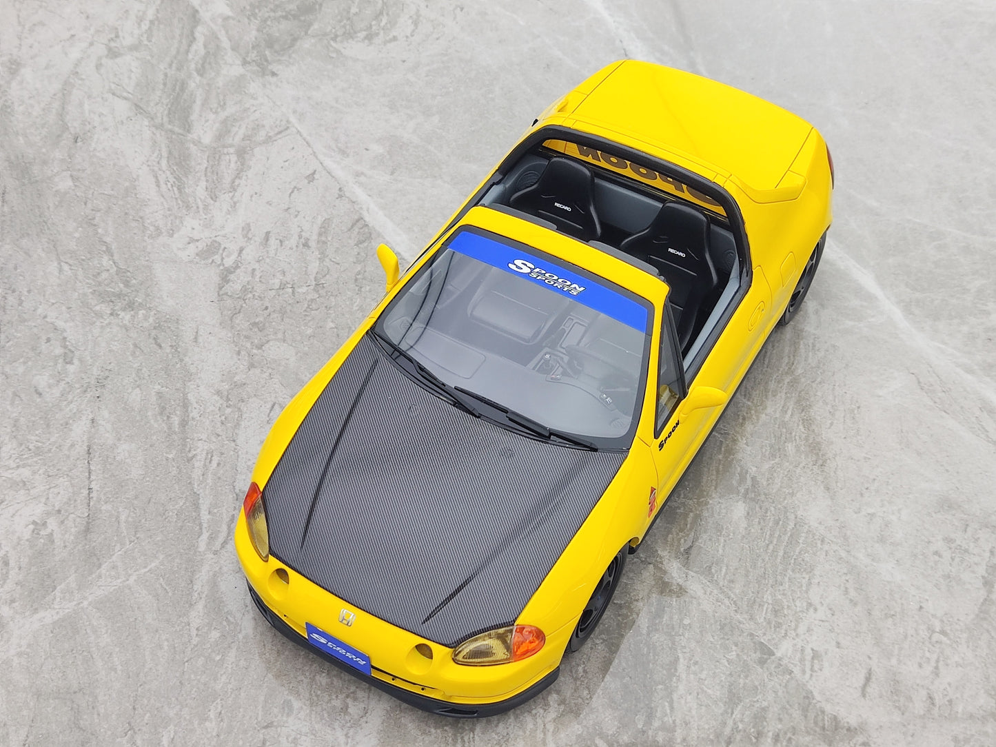 OTTO 1/18 Honda Civic Delsol Spoon Phoenix Yellow OT1154