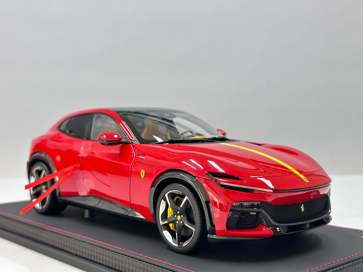 BBR 1/18 Ferrari Purosangue (Panoramic Roof Version) – Die-cast, Fully Opening – Standard Red Livery (HE180053B1DIE)