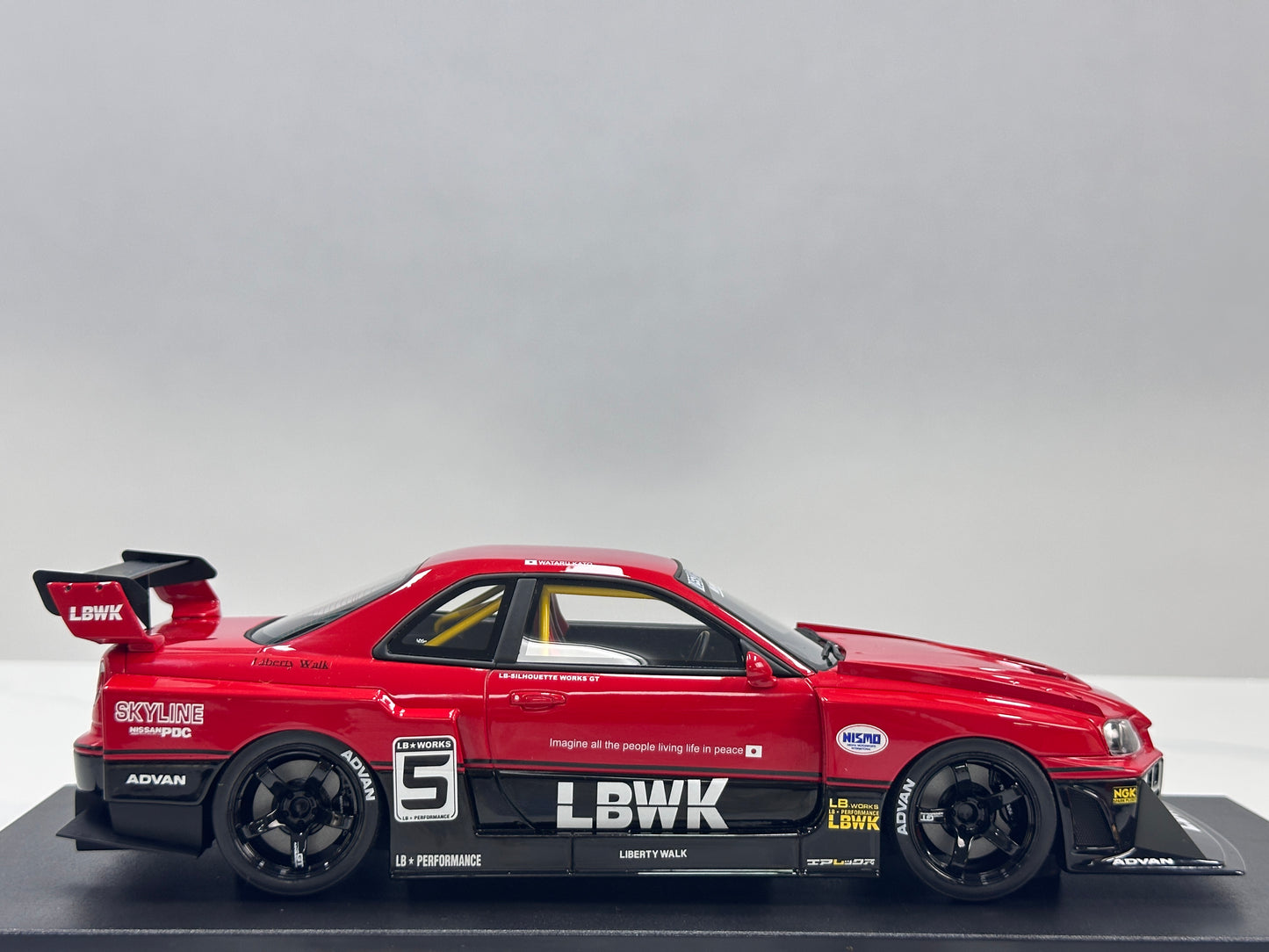 GT Spirit 1/18 Nissan Skyline R34 GT-R LB Super Silhouette Red GT570
