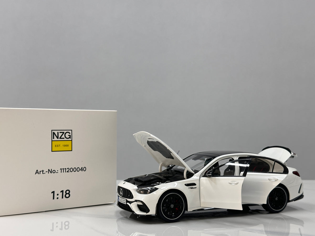NZG 1/18 Mercedes-AMG C63 S E-Performance Gloss White (111200040)