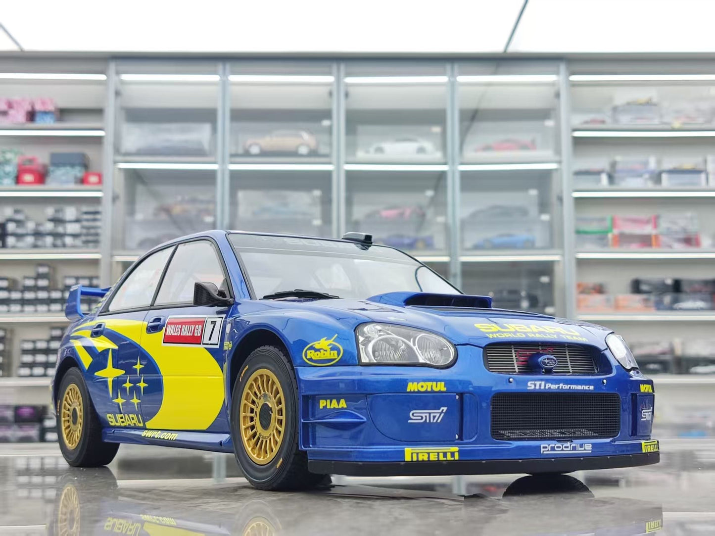 OTTO 1/12 Subaru Impreza (S9) WRC Blue G092