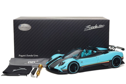 AR+ 1/18 Pagani Zonda Uno Blue All-Opening Alloy Car Model