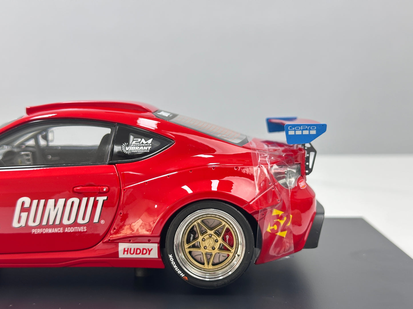 1/18 Ferrari 458 V8-swapped 86 (Red) – Factory Model 001