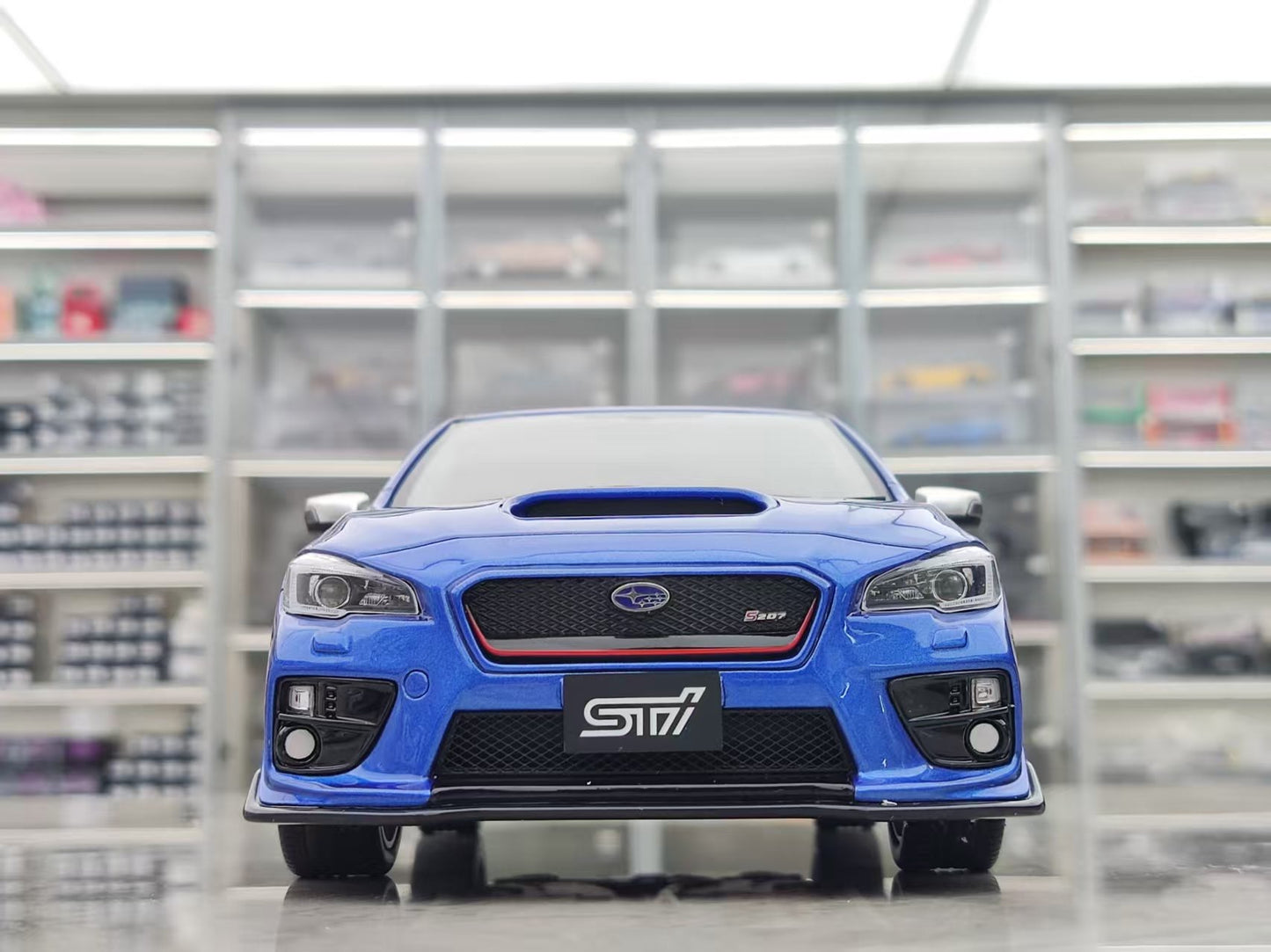 OTTO 1/18 Subaru WRX STI S207 WR 2015 Pearl Blue OT1182