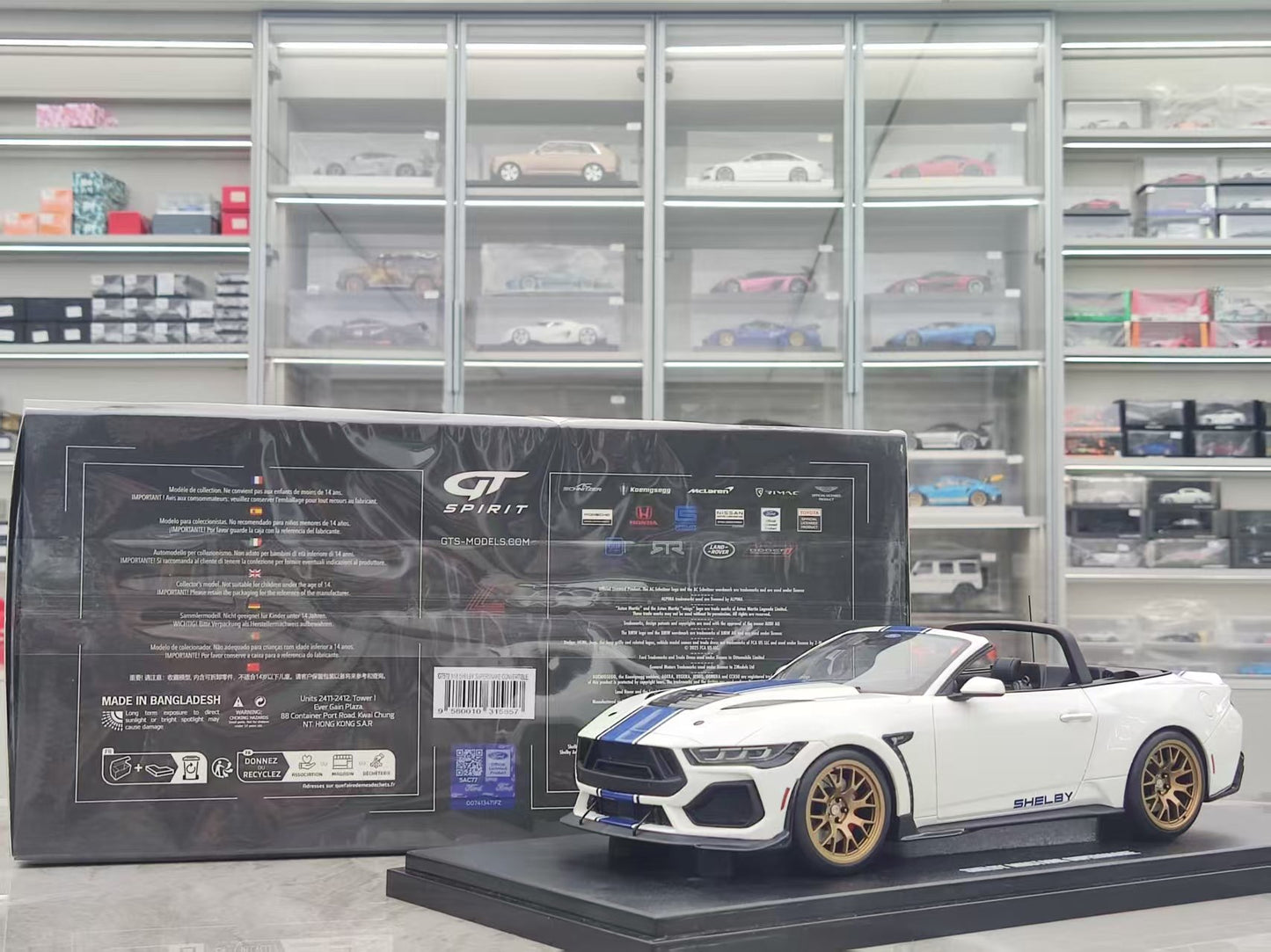 GT Spirit 1/18 Ford Shelby Mustang Supersnake White GT572