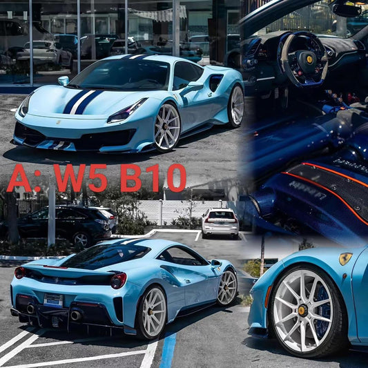 DM 1/18 Ferrari 488 Pista Resin Fully Open Limited Edition Model Car
