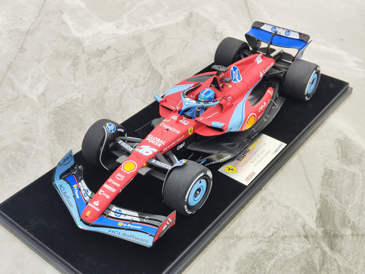Looksmart 1/18 Ferrari SF-24 2024 Miami Grand Prix third place No. 16 Leclerc F1 model car ornaments LS18F1061