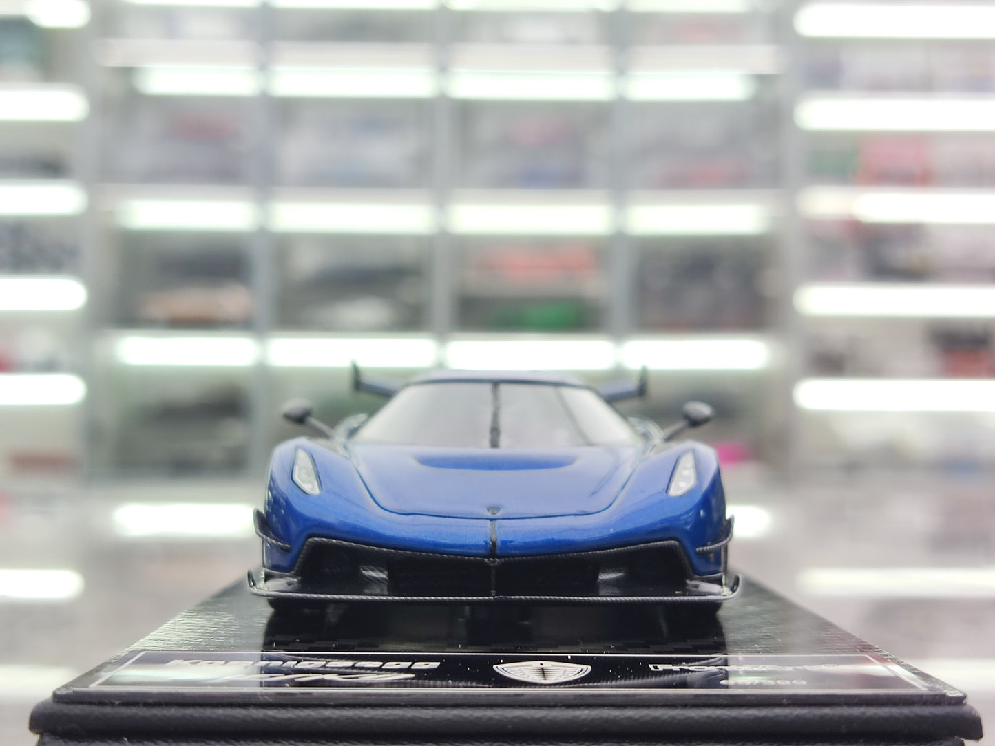 FRONTIART 1/43 Koenigsegg Jesko Gold Ball Blue FA132