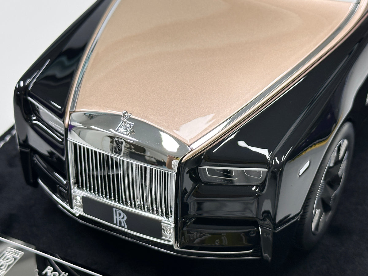 HH Model 1/18 Rolls-Royce Phantom Series II Diamond Black/Champagne Gold HH736