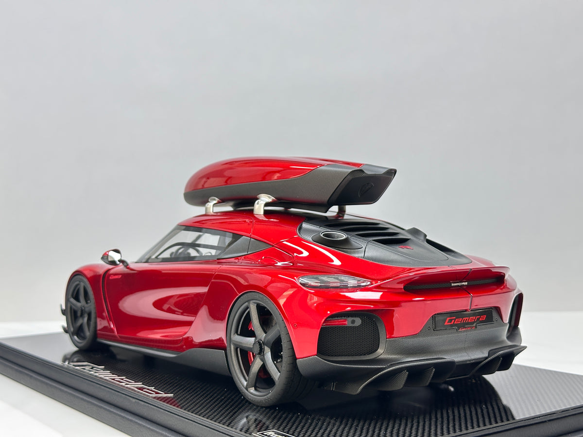 Frontiart 1/12 Koenigsegg Gemera with Roof Rack – Candy Red (FA206)