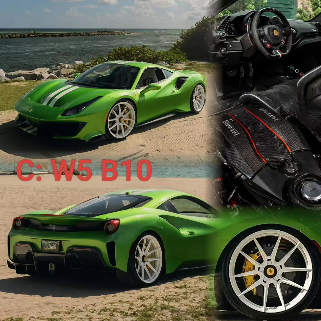 DM 1/18 Ferrari 488 Pista Resin Fully Open Limited Edition Model Car