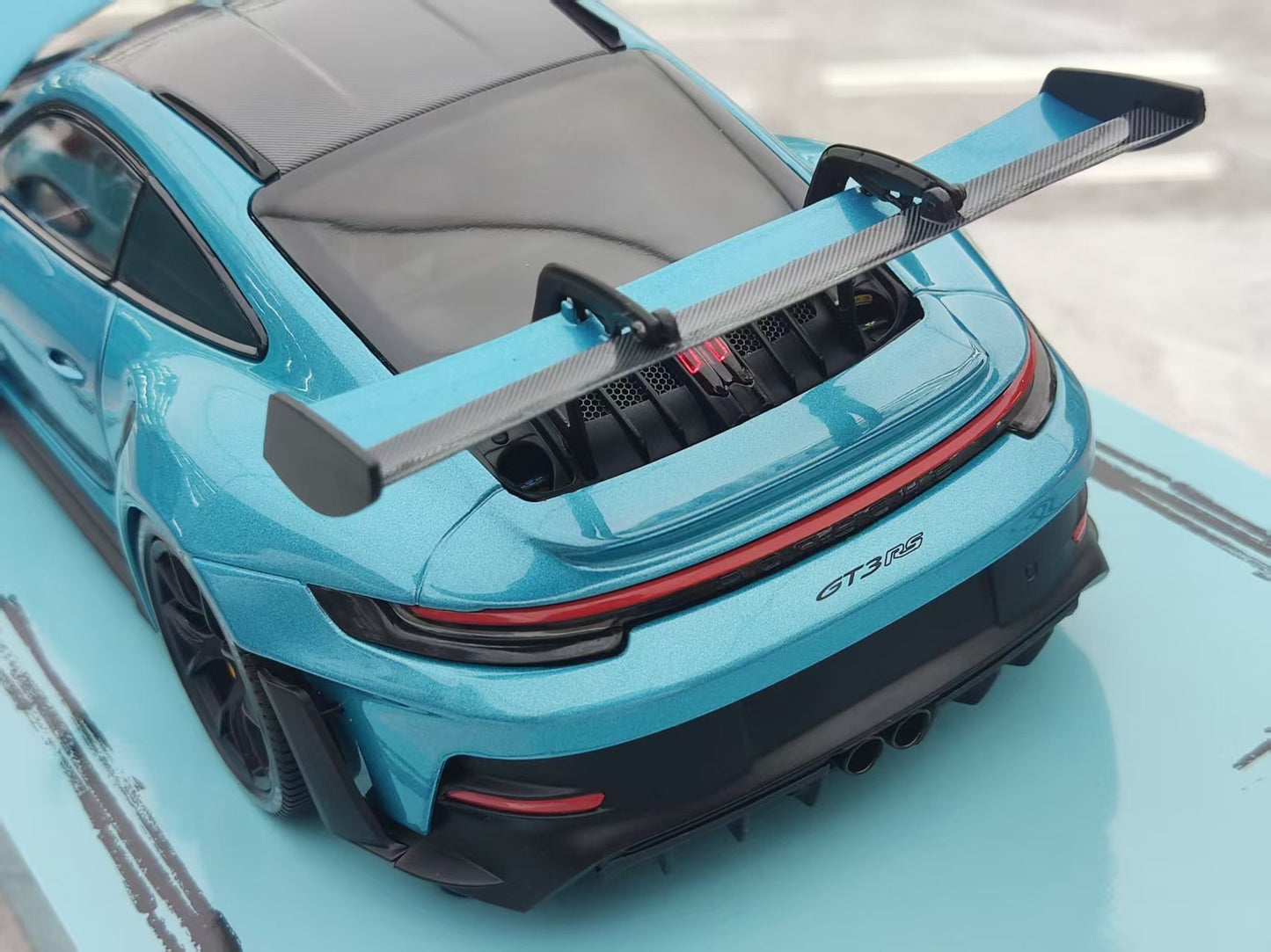 MINICHAMPS 1/18 Porsche 911 GT3 RS, Metallic Blue, Alloy Car Model 113062036