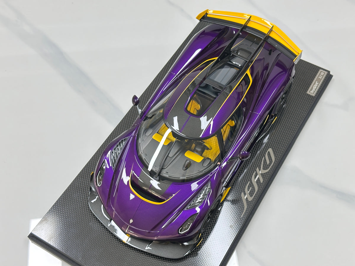 FRONTIART 1/12 Koenigsegg Jesko Carbon Ink Purple FA205