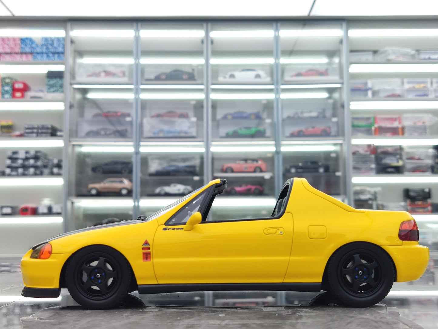 OTTO 1/18 Honda Civic Delsol Spoon Phoenix Yellow OT1154