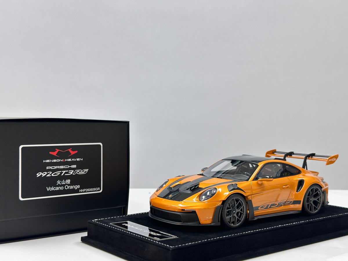 HH Model 1/18 Porsche 992 GT3 RS Volcano Orange HH729