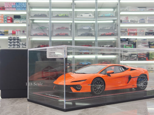 MR 1/18 Lamborghini New Huracan Temerario Progreso Orange Simulation Model Car LAMBO062C